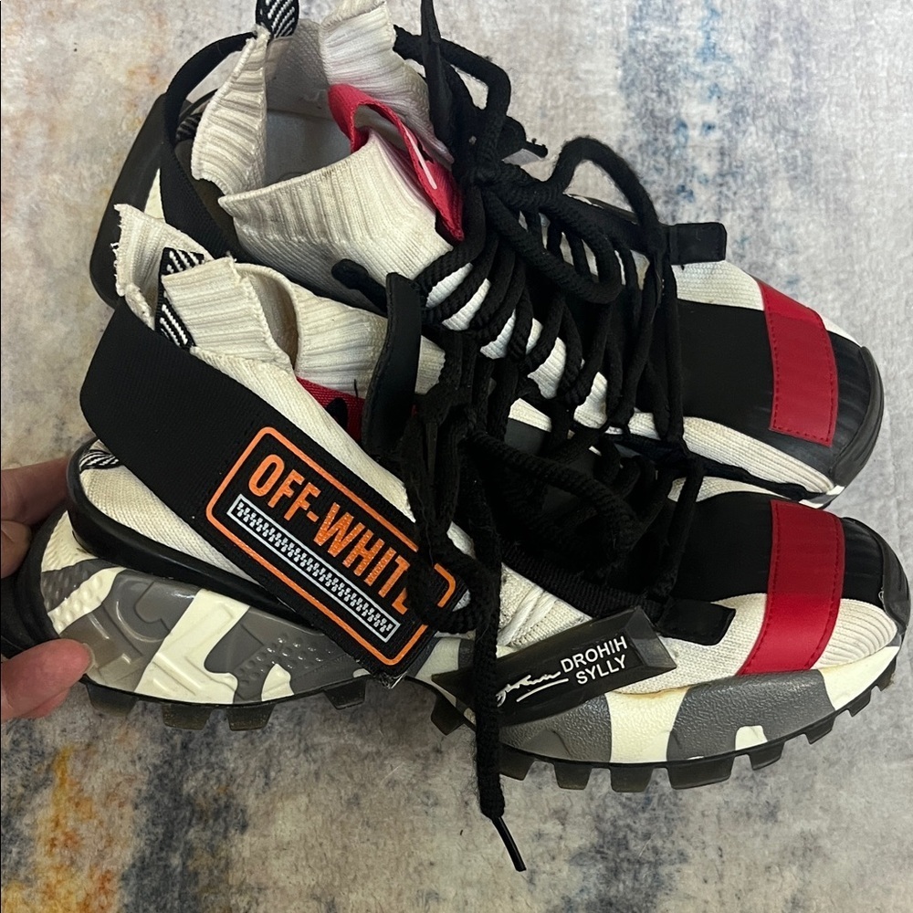 Off-White Inspired Chunky Streetwear Sneakers by Ayuje | Size 37 (US 6.5–7) - Picture 6 of 10
